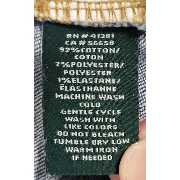 LAUREN RALPH LAUREN Women's SZ 16W Premier Straight Denim Jeans Classic - Picture 10 of 10